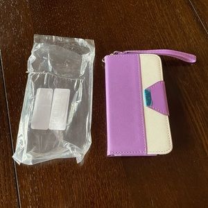 *NWT* ULAK Luxury PU Leather Case (Purple/White)